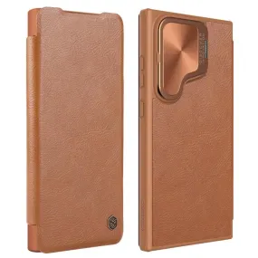 NILLKIN Qin Series Leather Flip Case with Camera Protection for Samsung Galaxy S24 Ultra 5G