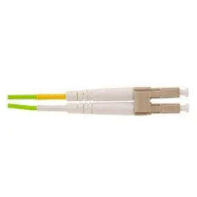 OM5 Wideband Multi-mode Fiber Optic Cable, LC/LC, WDM, Duplex, Lime Green, 50/125, 7 Meter (22.9 foot)