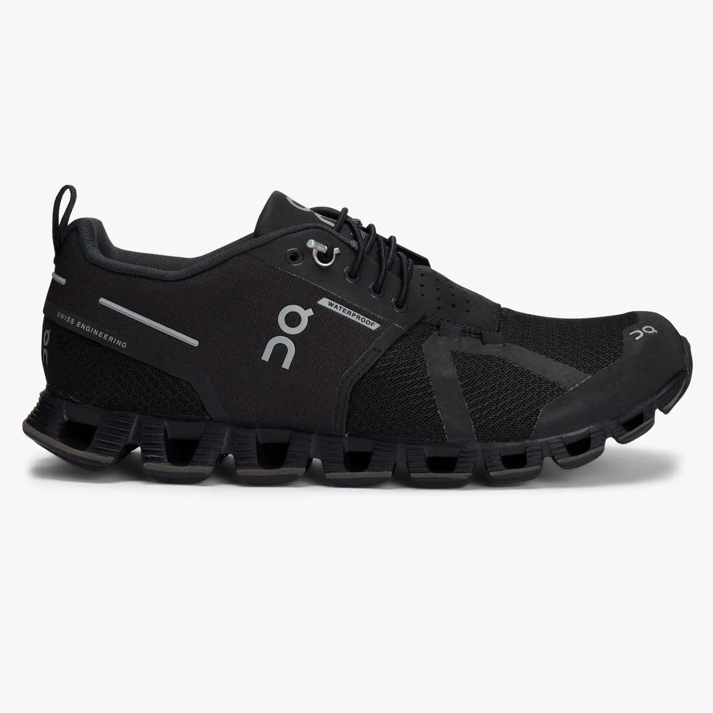 On Running Women's Cloud Waterproof Shoes - Black / Lunar