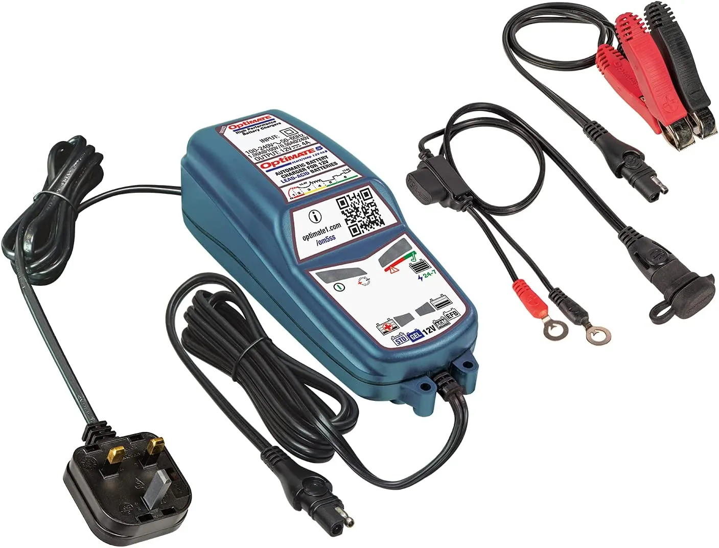 OptiMate 5 Start/Stop 12V Motorcycle Car Smart Automatic Battery Charger Optimiser