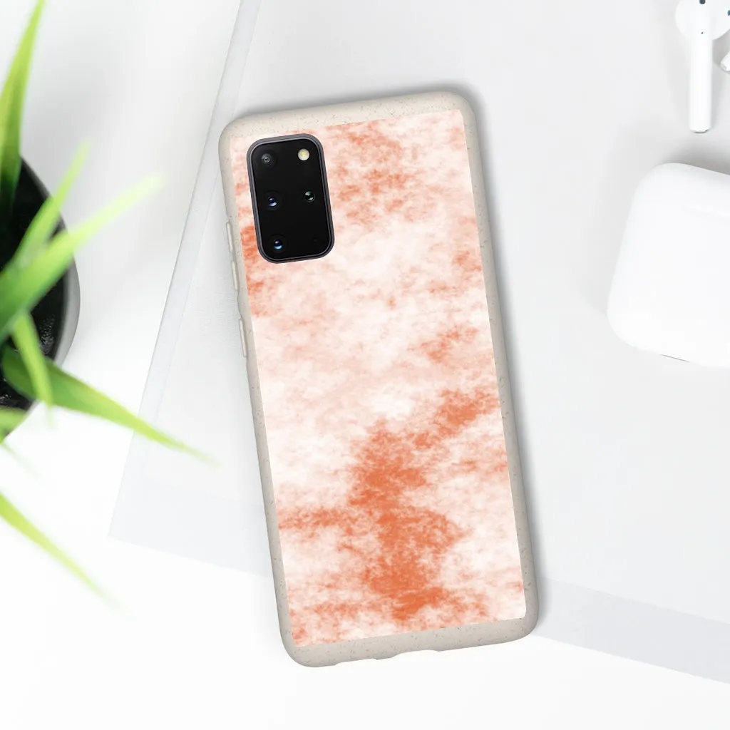 Orange Clouds Biodegradable Case