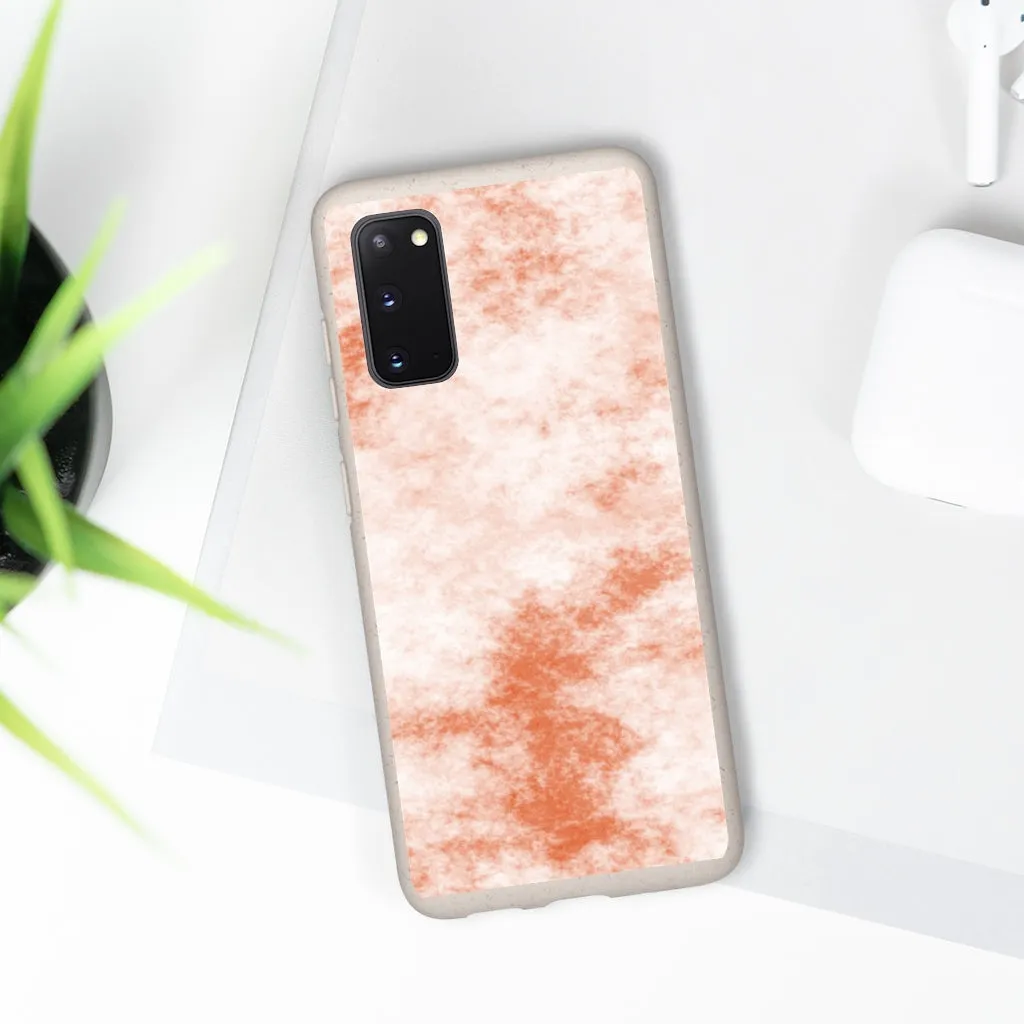 Orange Clouds Biodegradable Case