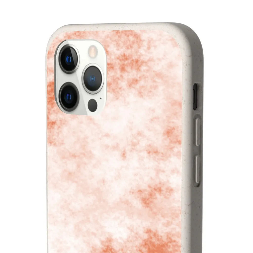 Orange Clouds Biodegradable Case