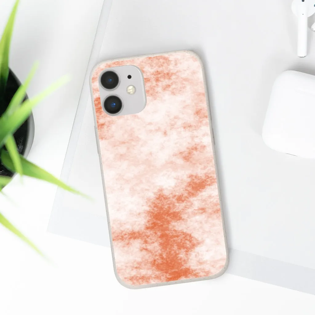 Orange Clouds Biodegradable Case