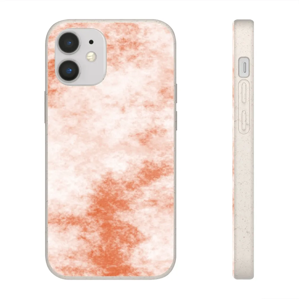 Orange Clouds Biodegradable Case