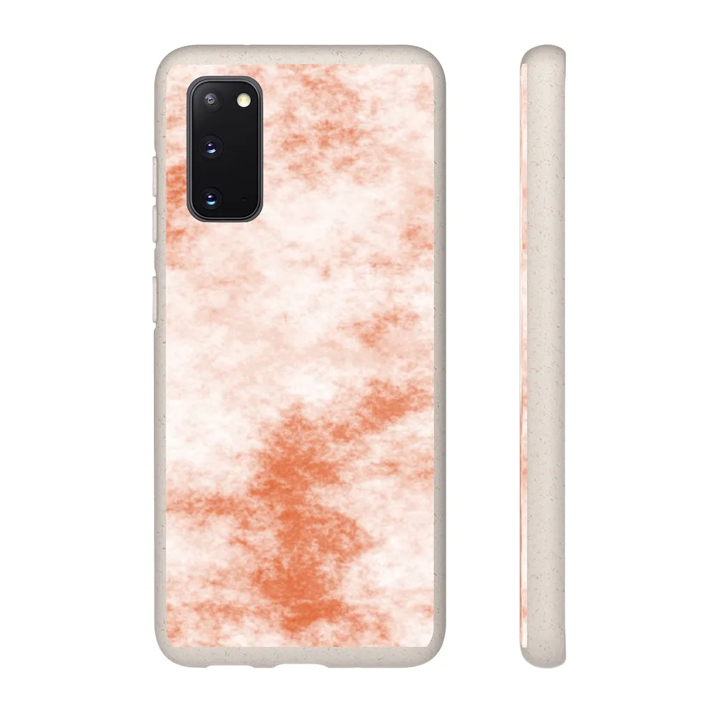 Orange Clouds Biodegradable Case