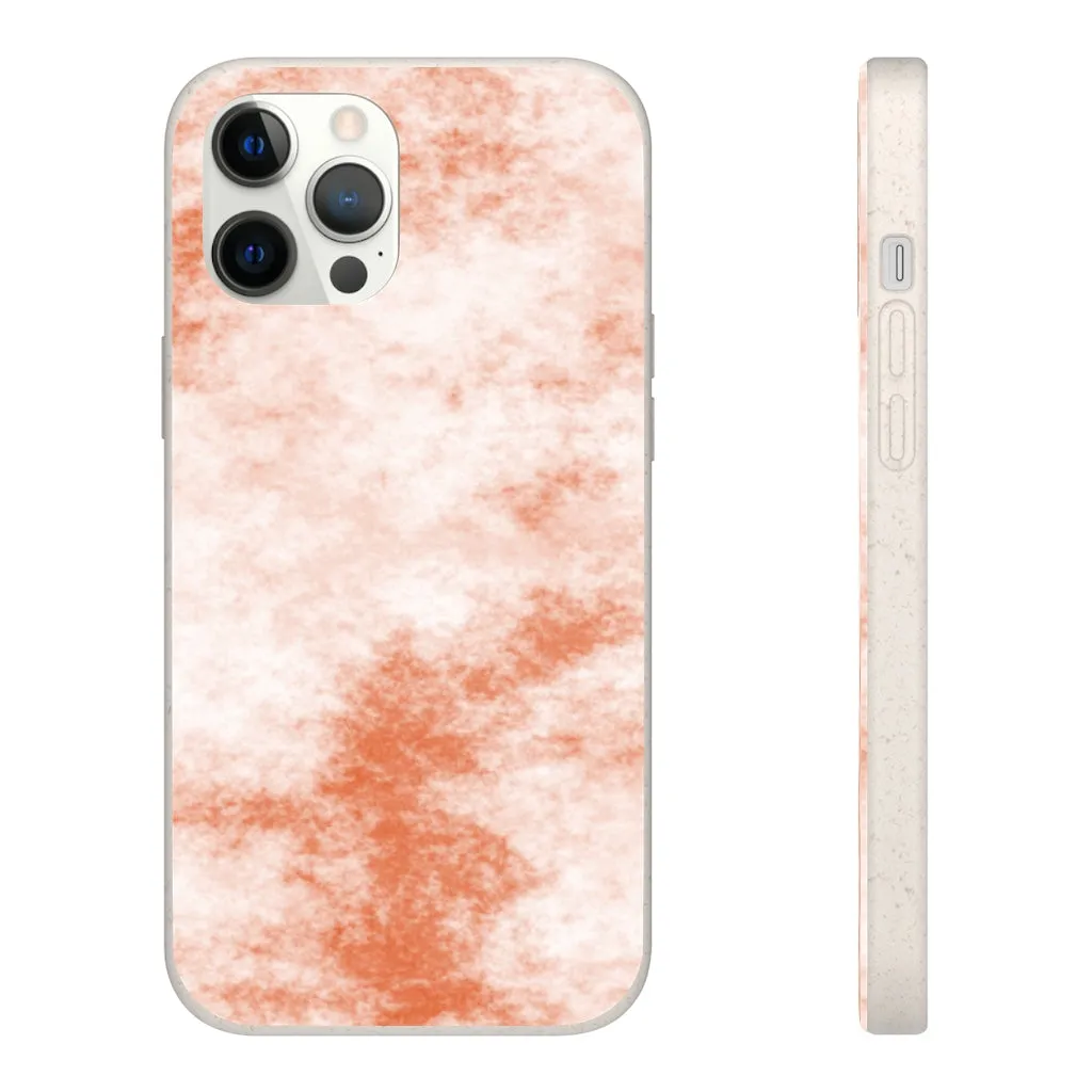 Orange Clouds Biodegradable Case