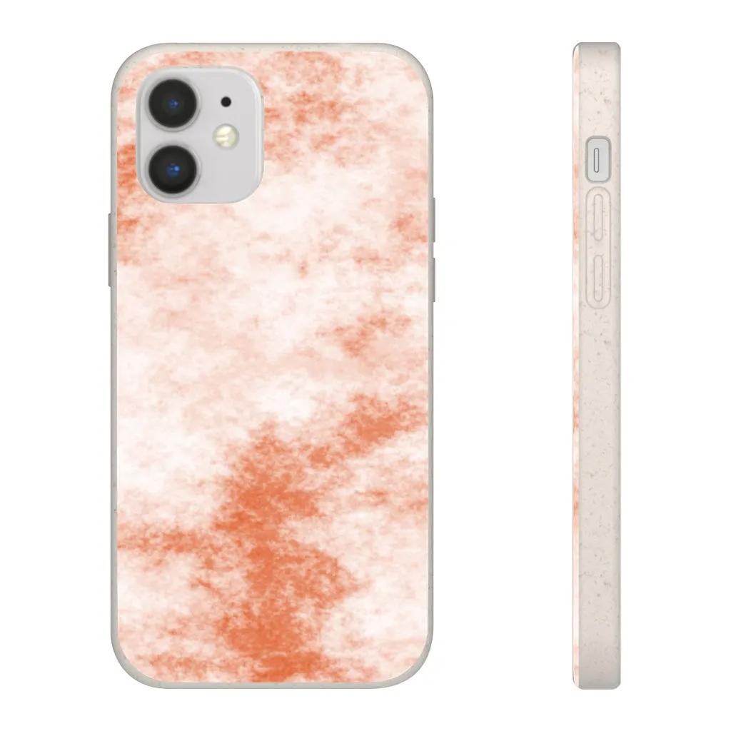 Orange Clouds Biodegradable Case