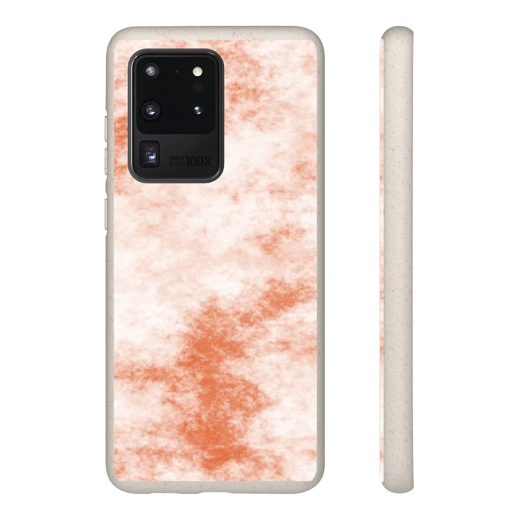 Orange Clouds Biodegradable Case