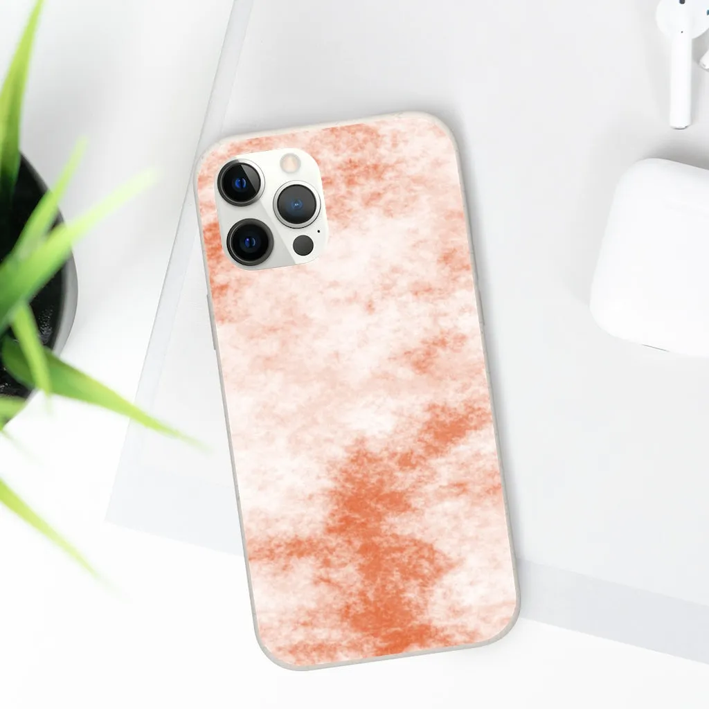 Orange Clouds Biodegradable Case