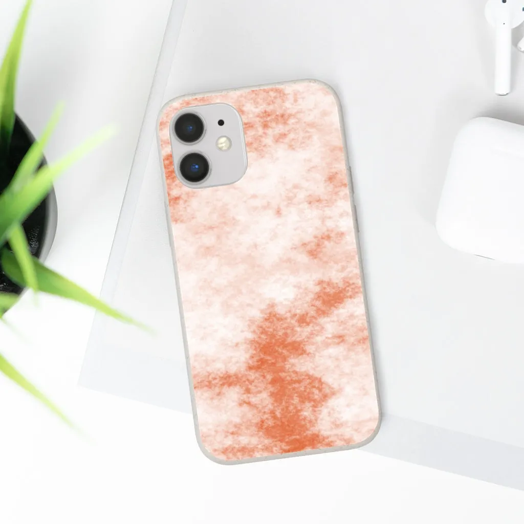 Orange Clouds Biodegradable Case