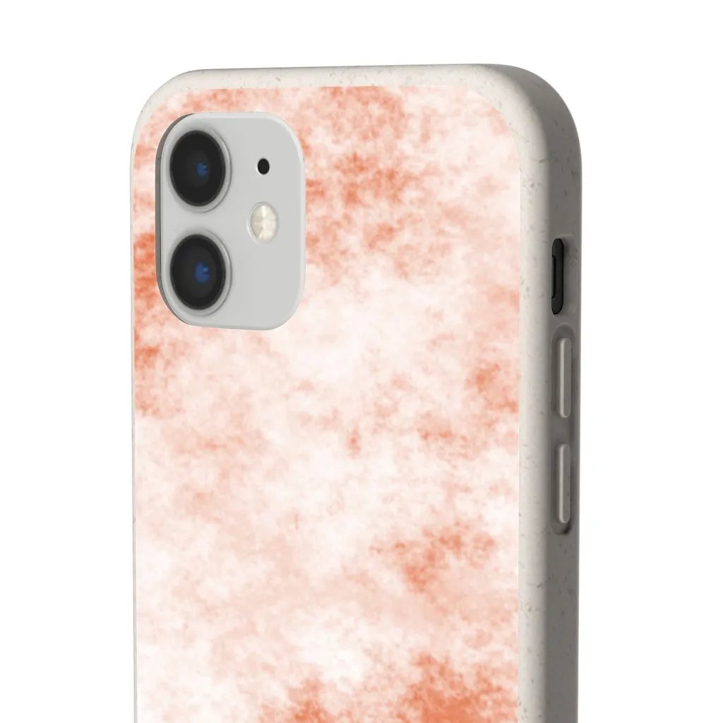 Orange Clouds Biodegradable Case