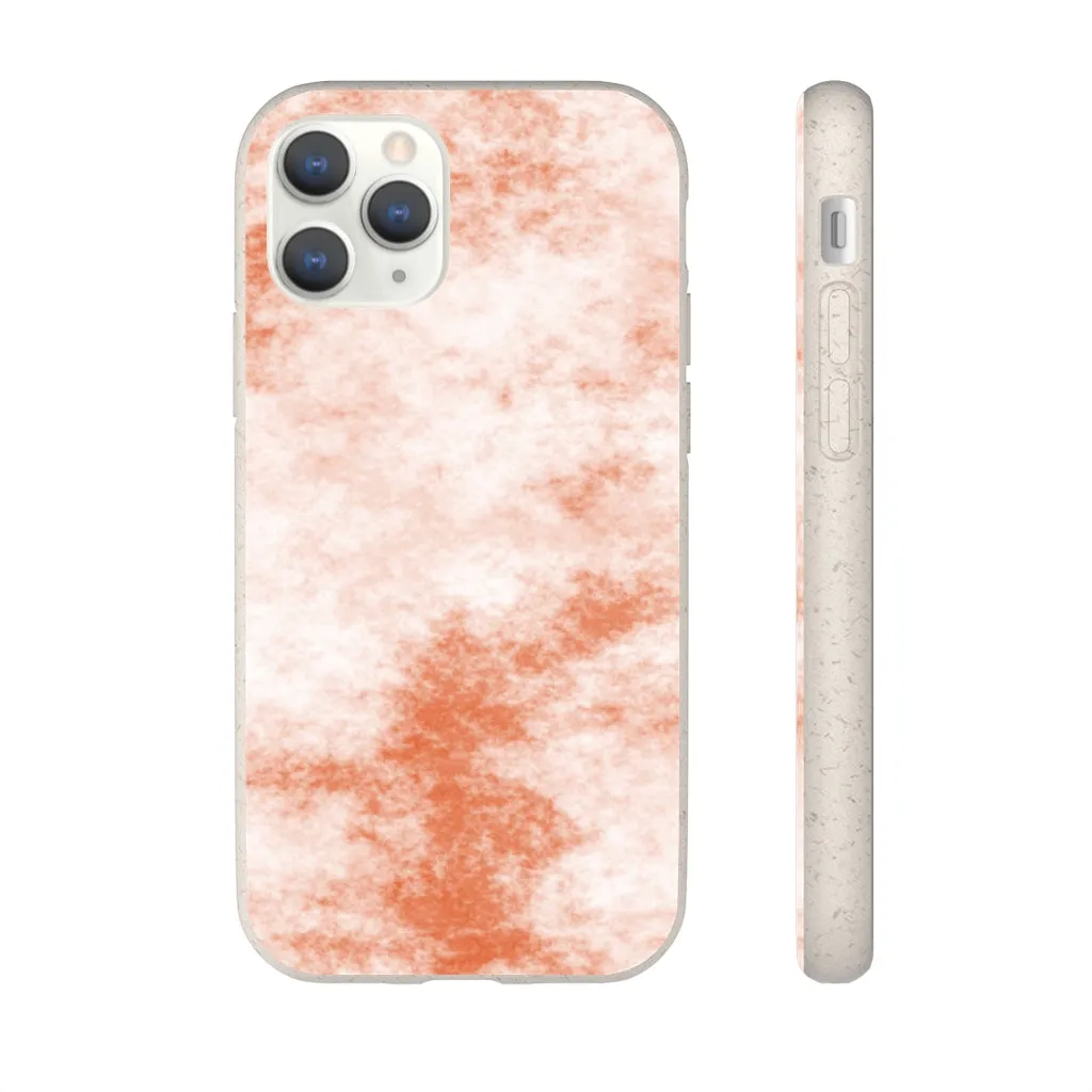 Orange Clouds Biodegradable Case