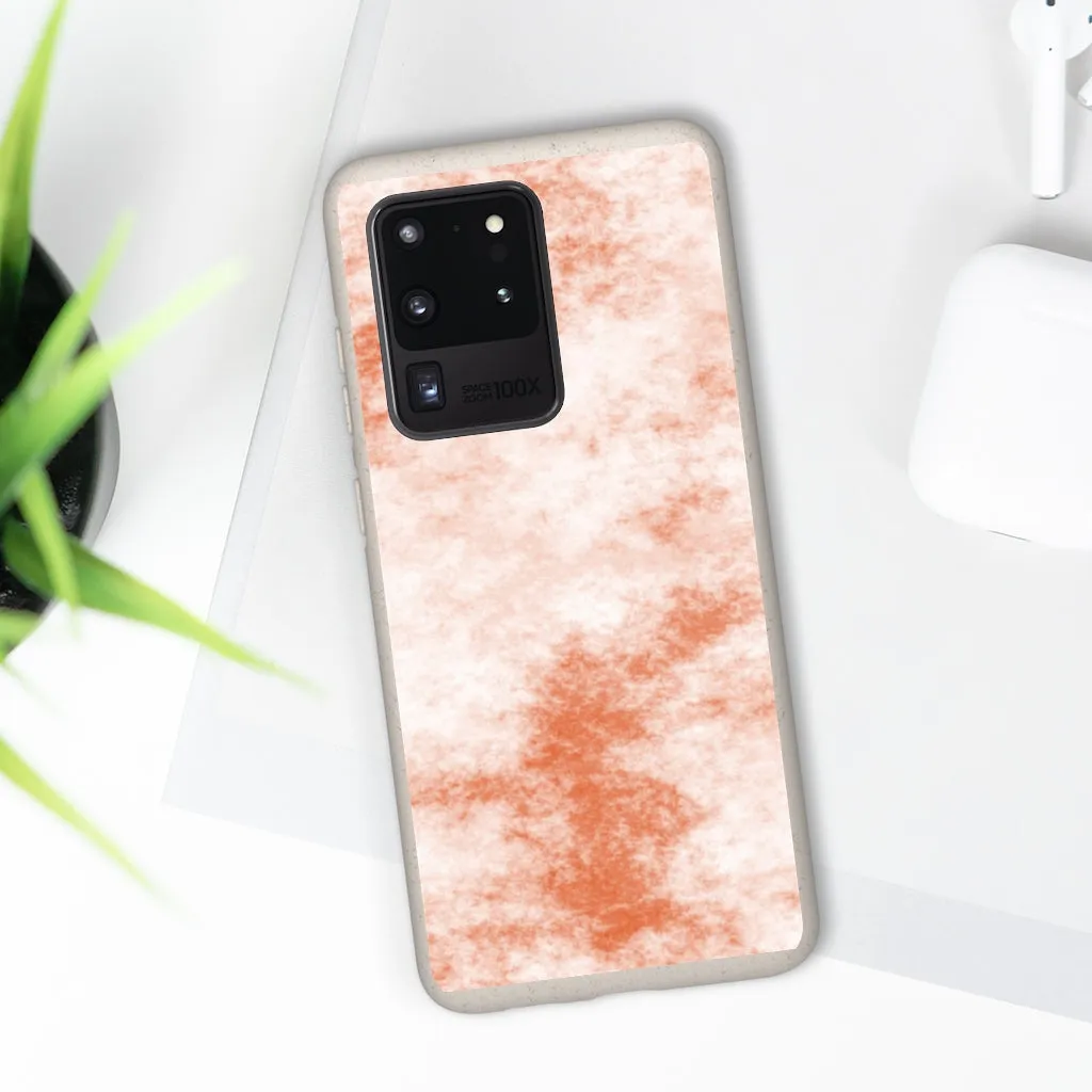 Orange Clouds Biodegradable Case