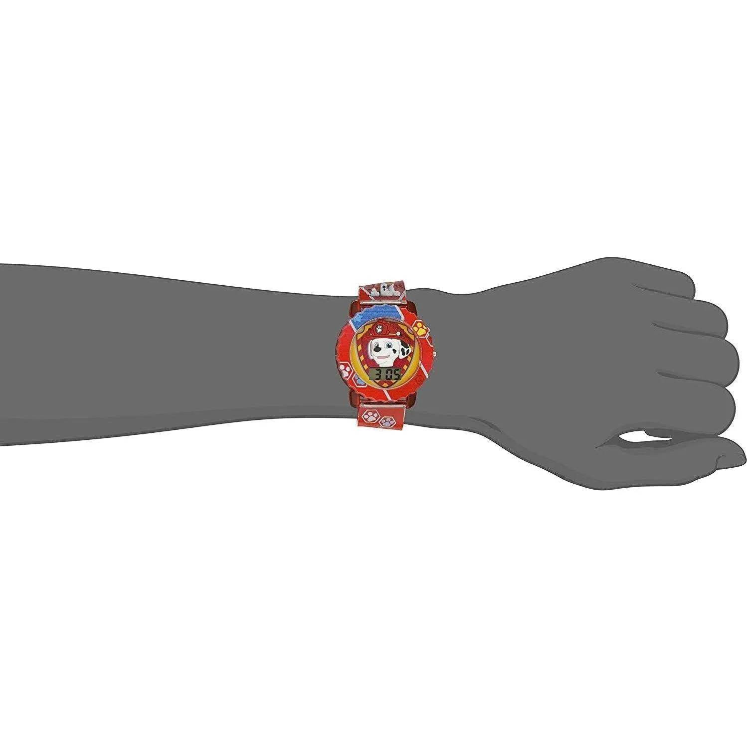 Paw Patrol Kids' Digital Watch with Red Case - Model: PAW4016