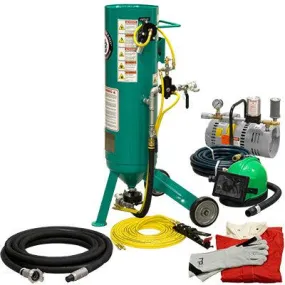 Pirate Brand 121-0530-CLP Pneumatic Pressure Release System 150 PSI 1.0 CU.FT. Portable Abrasive Blast Pot / Sandblasting Machine