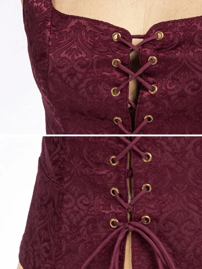 Pirate Renaissance Lace up Corset Vest Bodice