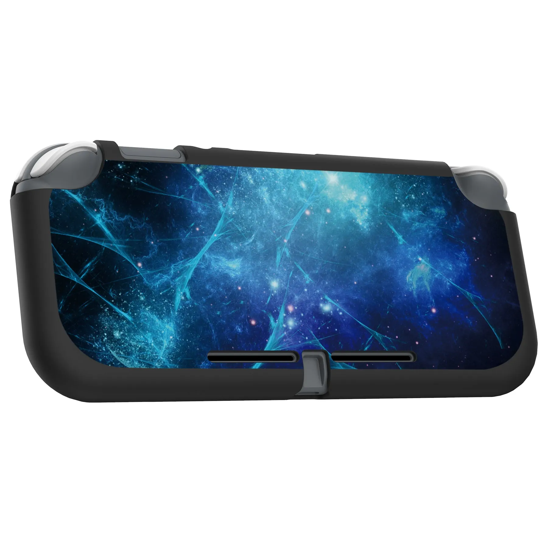 PlayVital Blue Nebula Custom Protective Case for NS Switch Lite, Soft TPU Slim Case Cover for NS Switch Lite - LTU6012