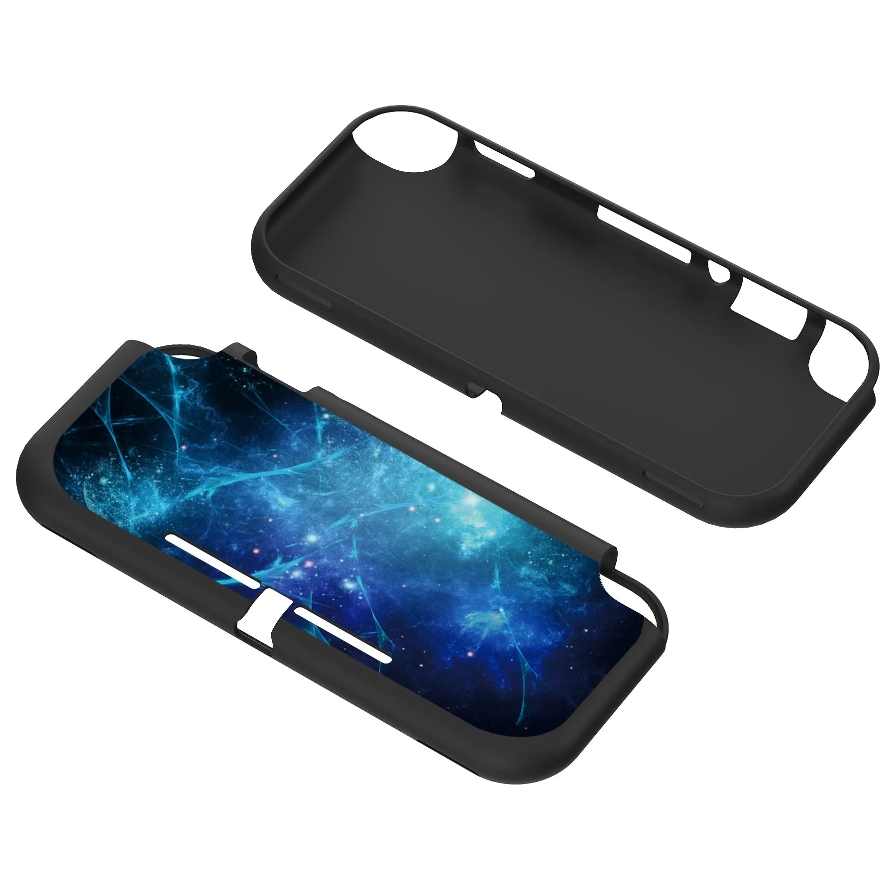 PlayVital Blue Nebula Custom Protective Case for NS Switch Lite, Soft TPU Slim Case Cover for NS Switch Lite - LTU6012