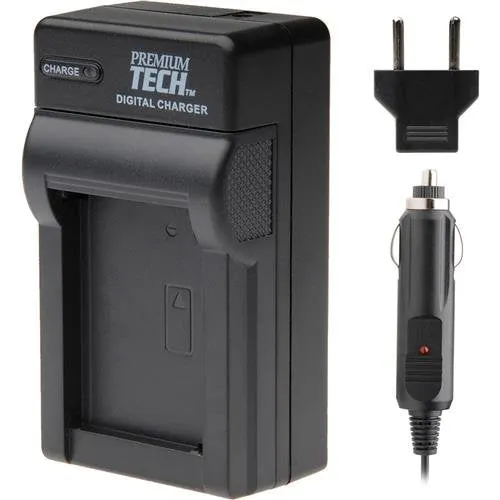 Premium Tech PT-28 AC/DC Rapid 4.2 Volt Battery Charger for Kodak KLIC-8000 & Ricoh DB-50 Batteries