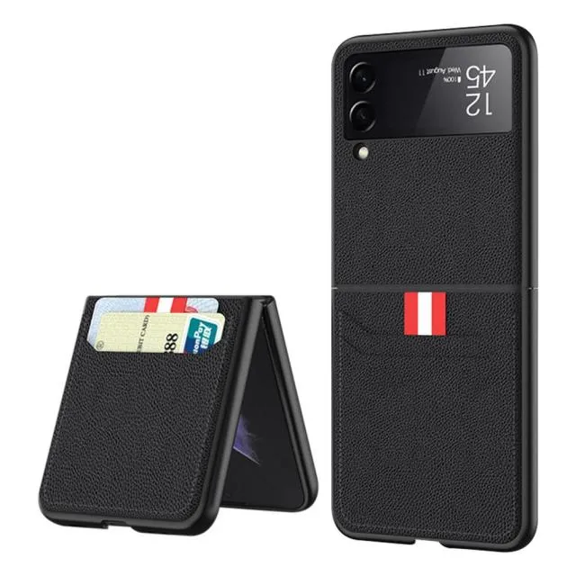 PU Leather Wallet Case For Samsung Galaxy Z Flip 3