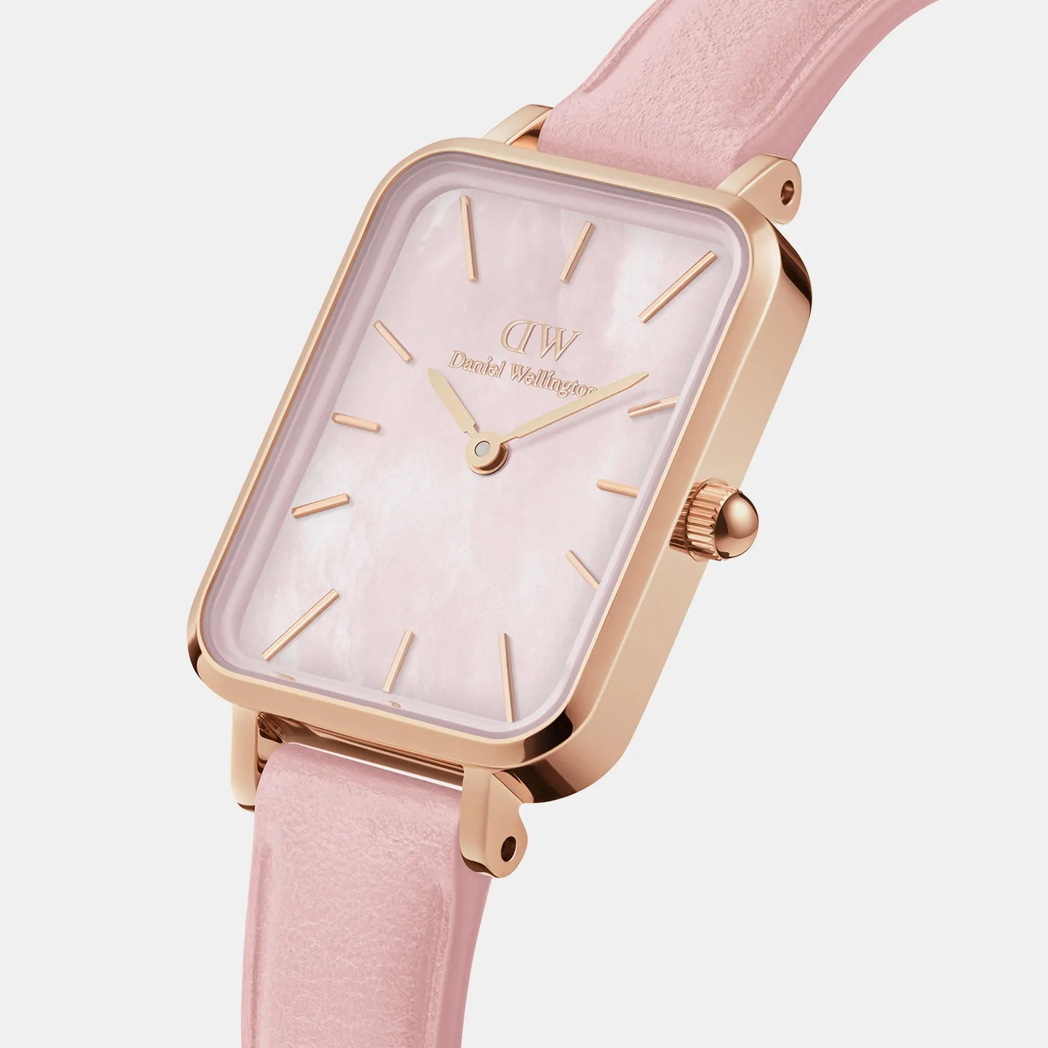 Quadro Women Pink Analog Leather Watch DW00100636K