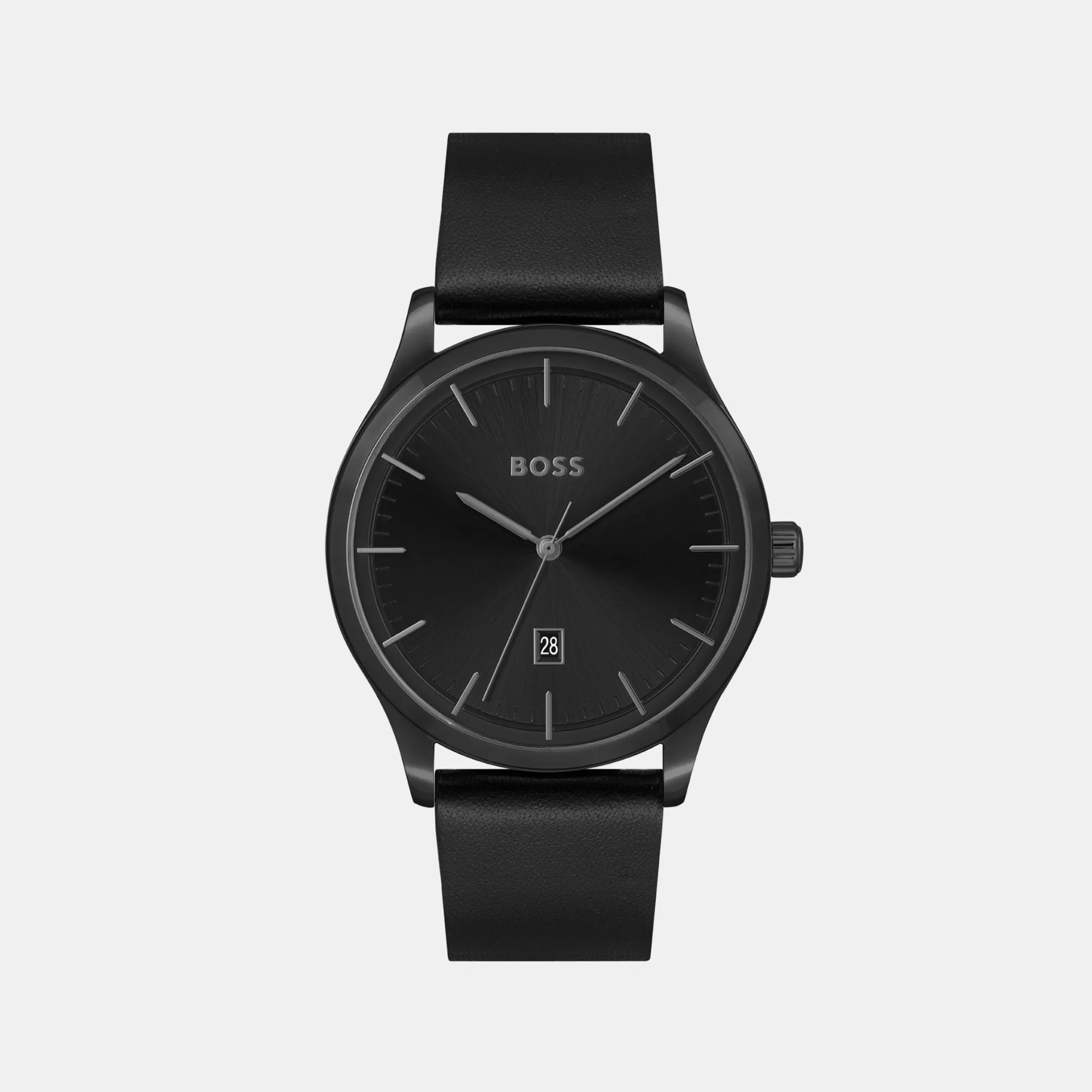 Reason Men Black Analog Leather Watch 1513977