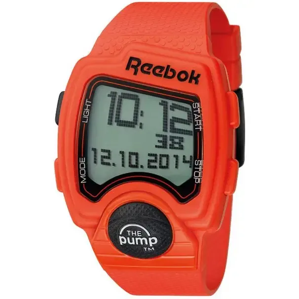 Reebok Workout Mens Silicone Alarm, Chronograph, Date Watch RC-PLI-G9-POPO-OB