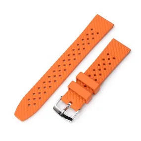 Rhombus Orange FKM Quick Release rubber watch strap, 20mm