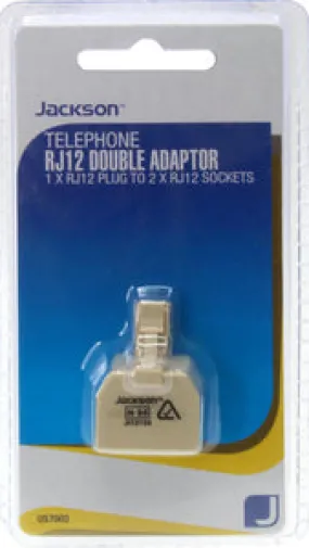 RJ12 Double Adaptor-6P4C