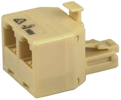 RJ12 Double Adaptor-6P4C