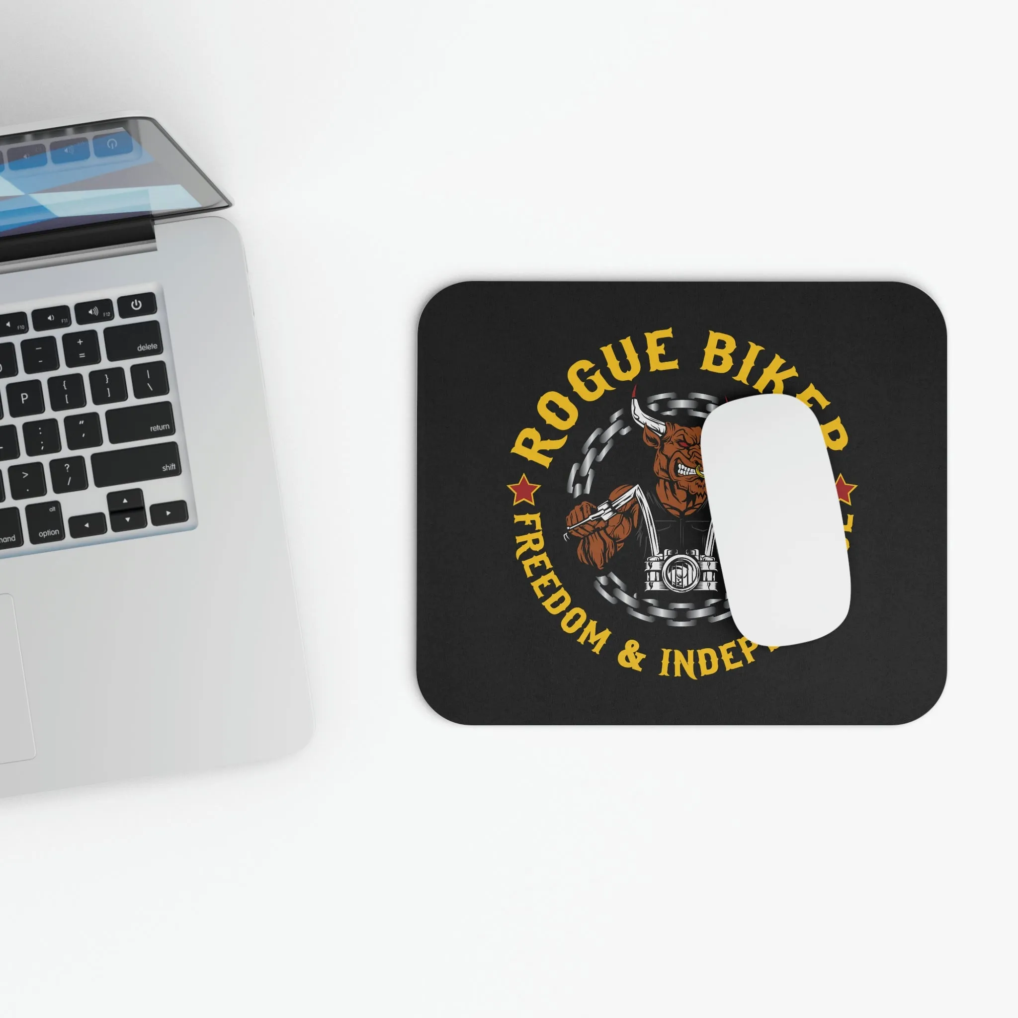 Rogue Biker [Freedom & Independence] | Mouse Pad (Rectangle)