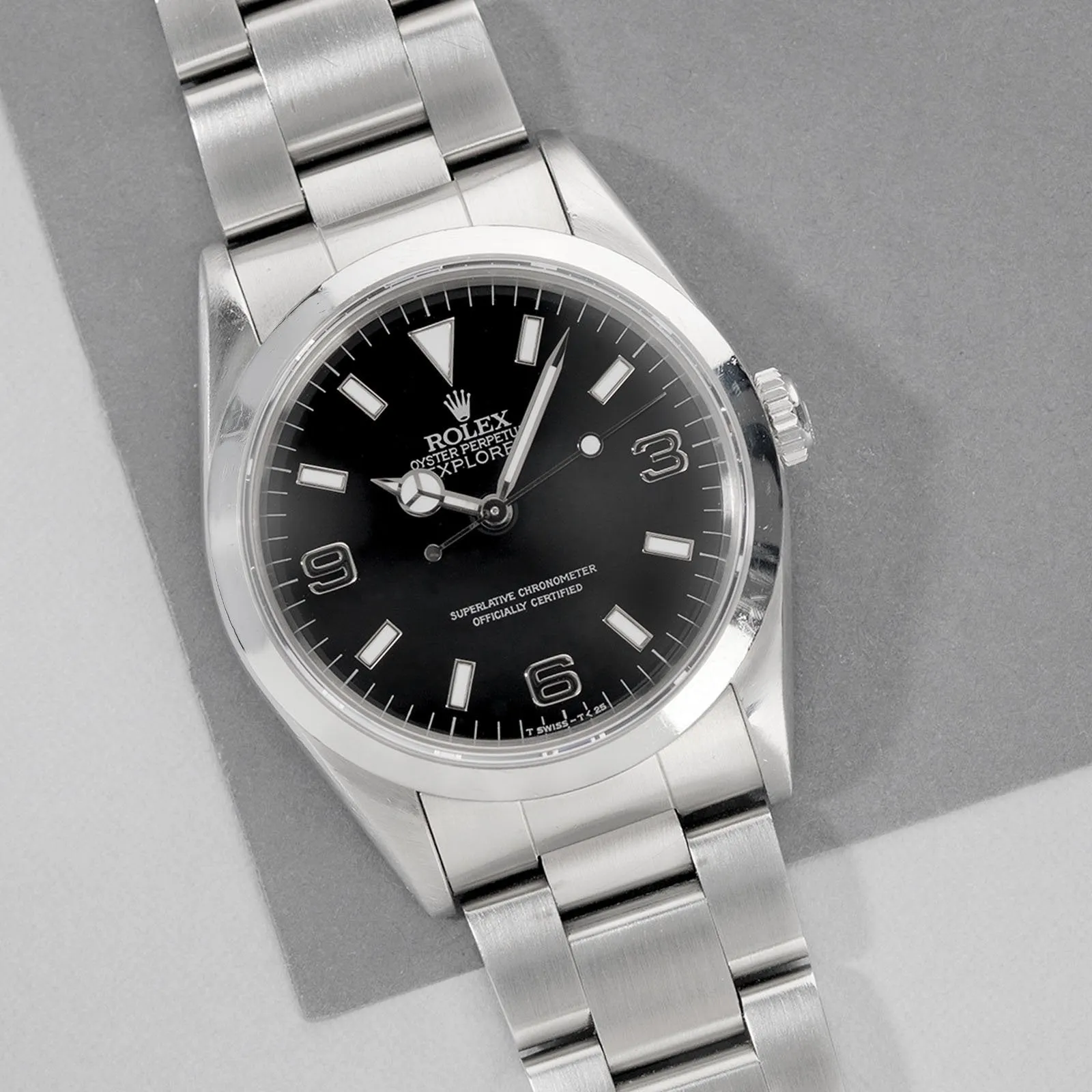 Rolex Explorer 14270 'Black Out' Dial B&P