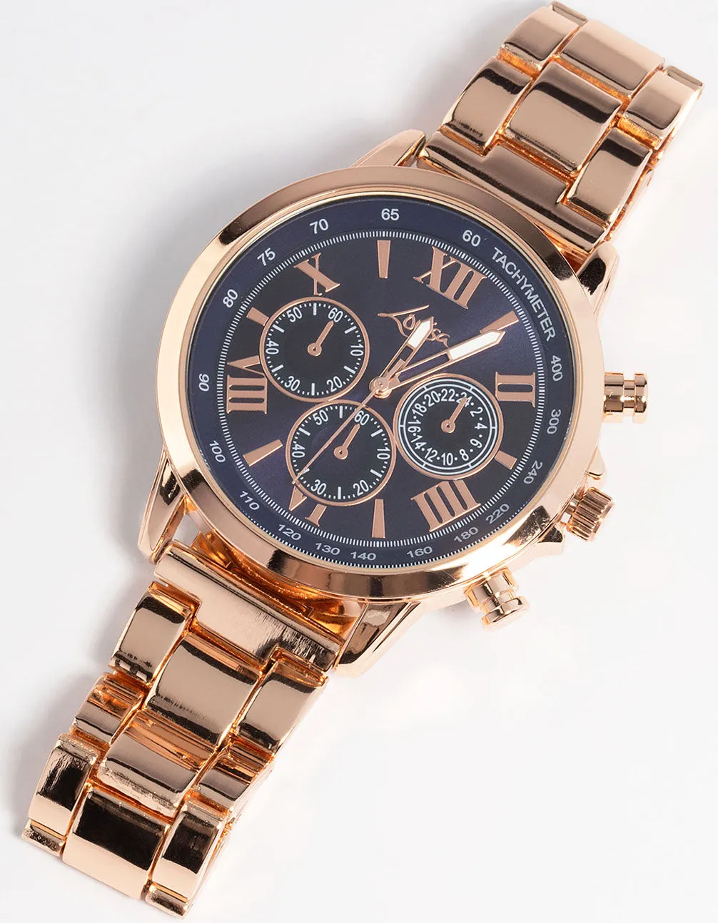 Rose Gold Subdial Sports Watch