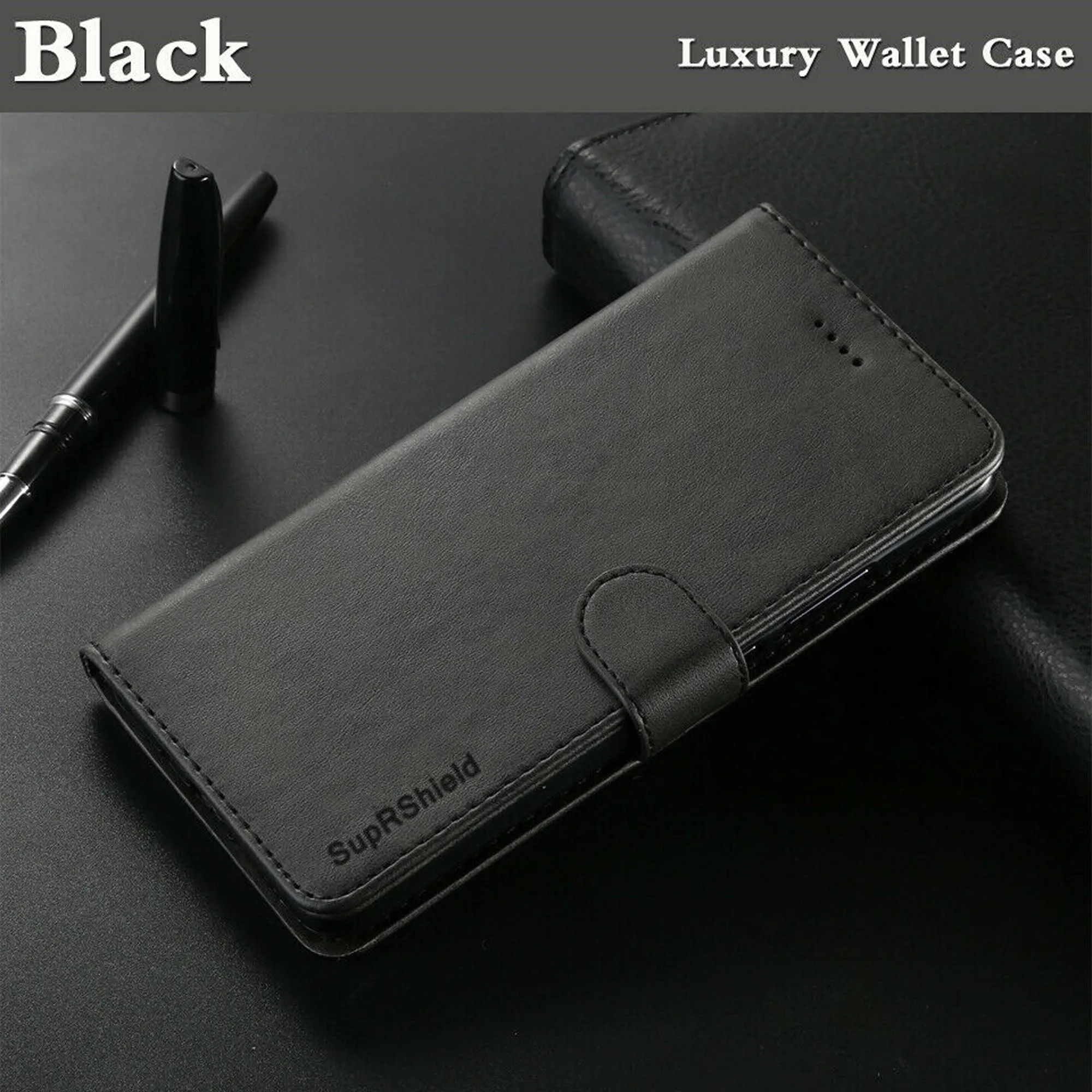 Samsung Galaxy S22 5G SupeRShield Wallet Case Leather Card Holder Flip Protective Shockproof Magnetic Case Cover