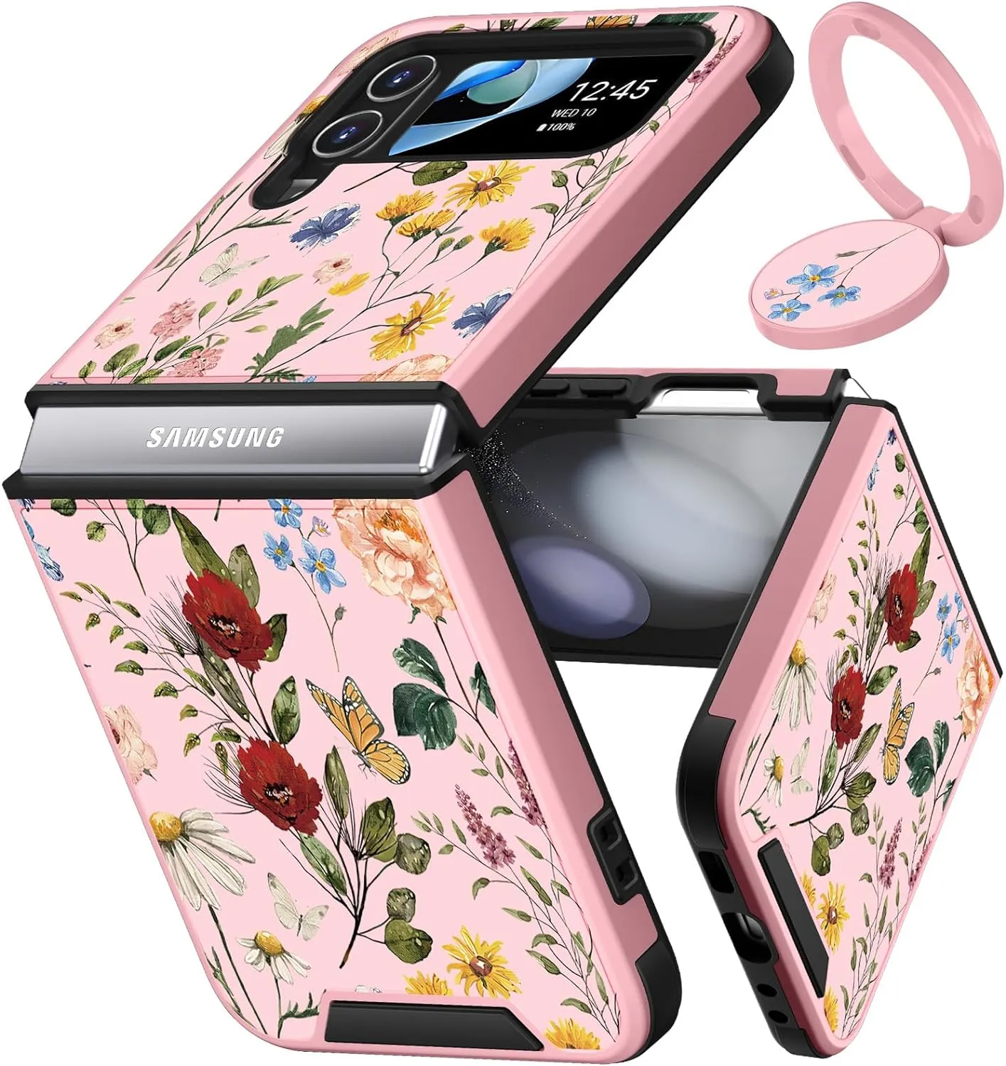 Samsung Galaxy Z Flip 5 Case Butterfly Women Girls Cute Phone Cover