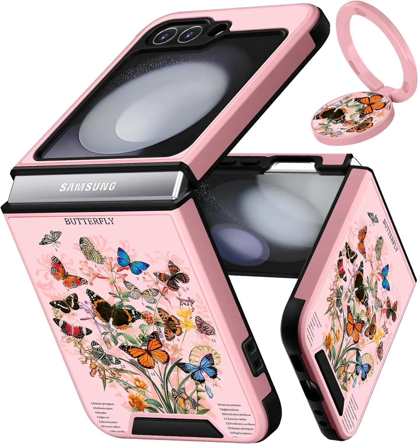 Samsung Galaxy Z Flip 5 Case Butterfly Women Girls Cute Phone Cover