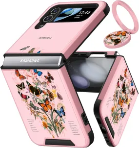 Samsung Galaxy Z Flip 5 Case Butterfly Women Girls Cute Phone Cover