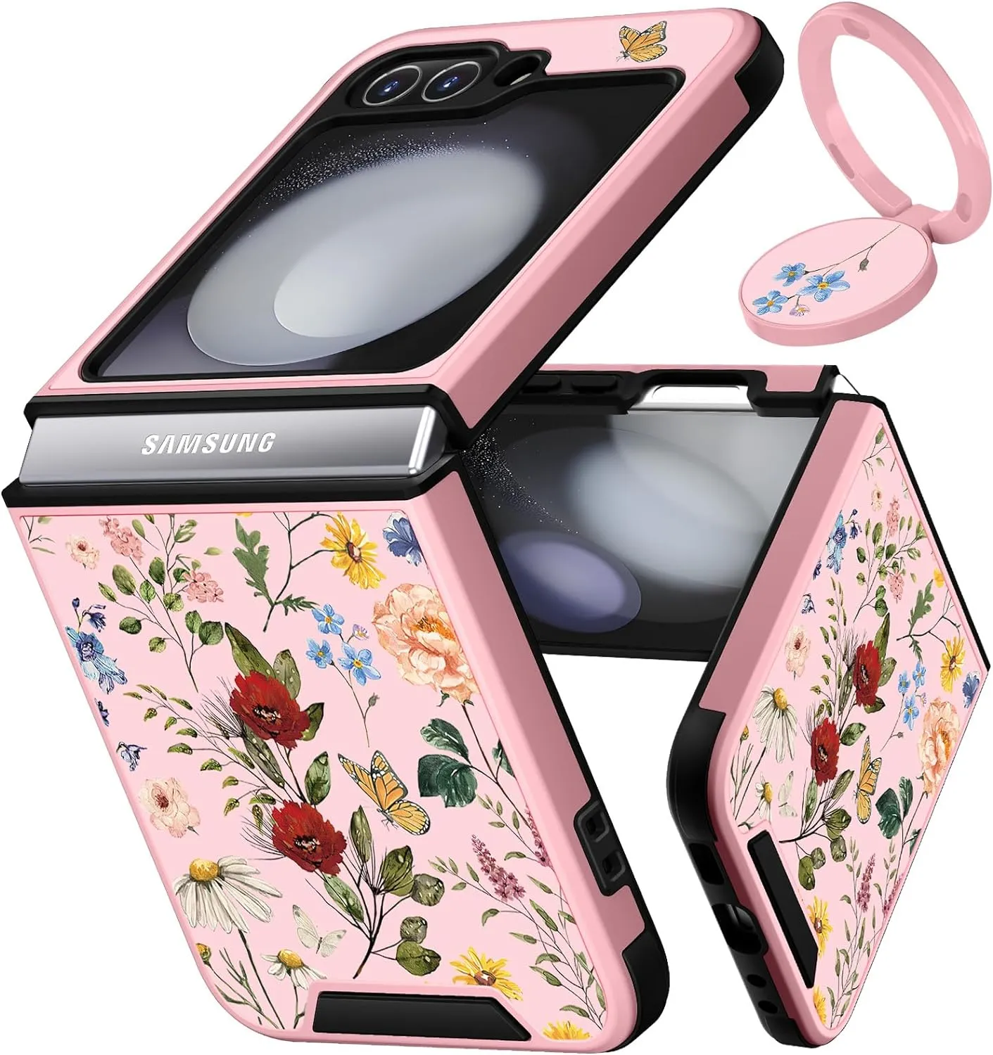 Samsung Galaxy Z Flip 5 Case Butterfly Women Girls Cute Phone Cover