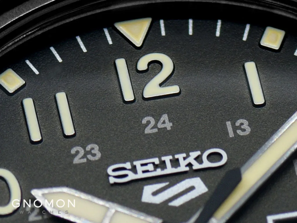 Seiko 5 Sports “Military Style” Black - Leather Ref. SBSA121