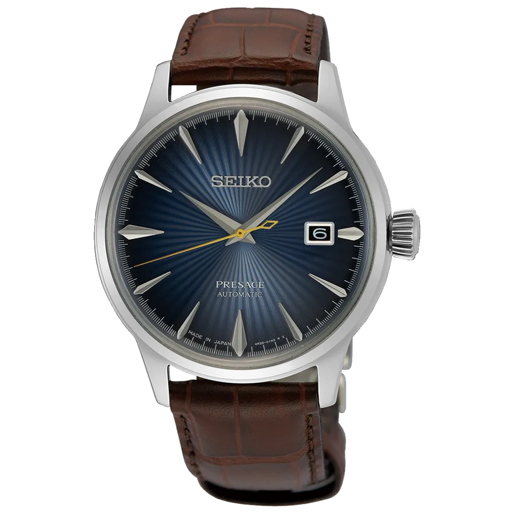 Seiko Presage Cocktail Time SRPK15 Gradated Blue Dial 5 ATM Water Resistant 40.5mm Automatic Men's Watch