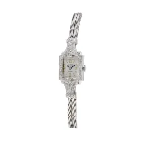 Sellita Cocktail Watch 14K White Gold and Diamonds