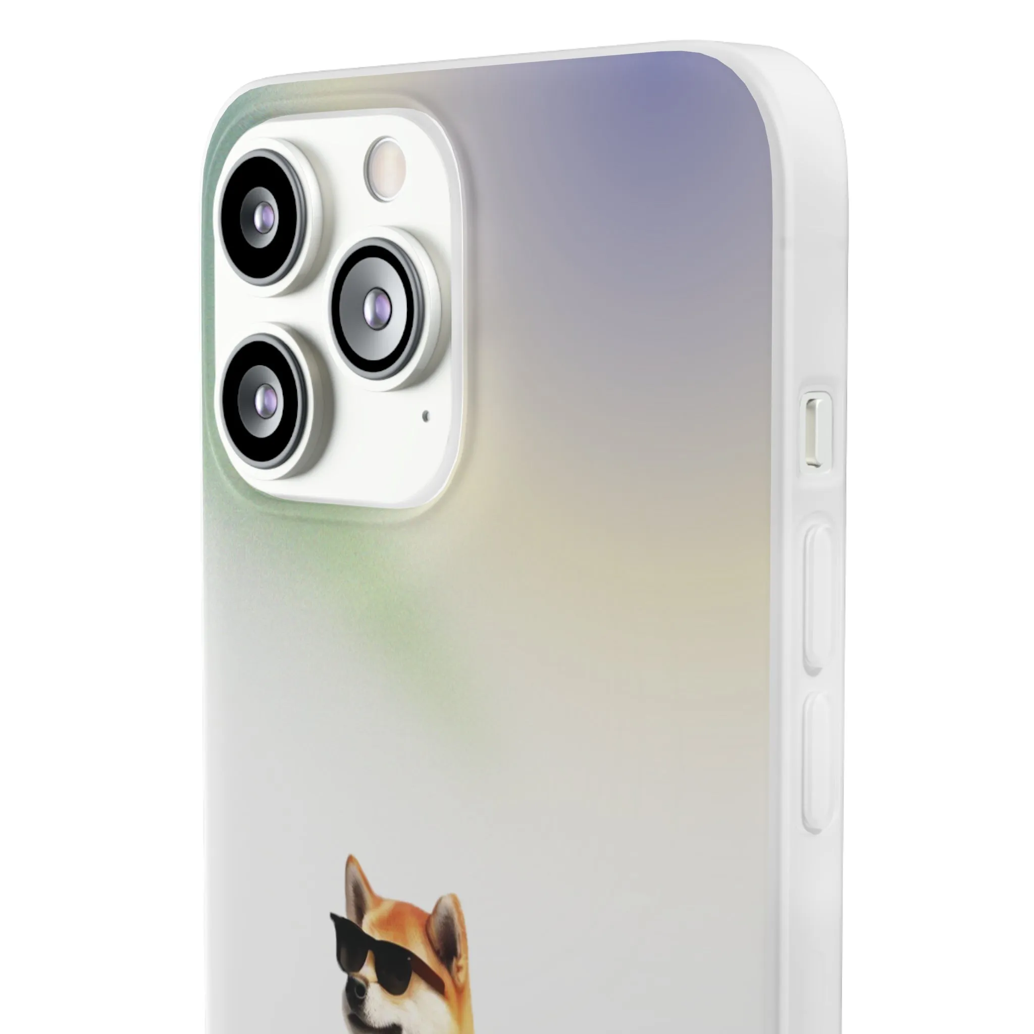 Shiba In Hawaiian Semi Clear Case for iPhone