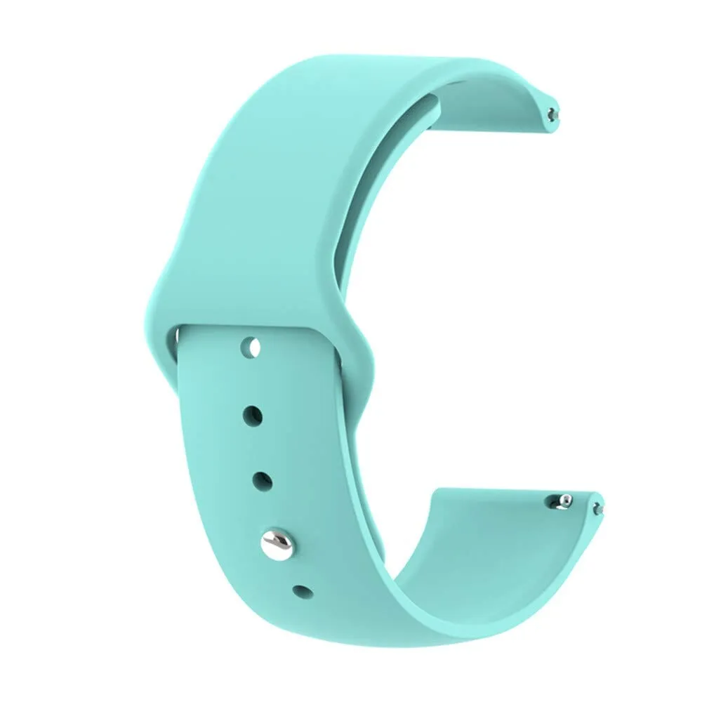 Silicone Button Style Watch Straps Compatible with Fitbit Sense 2