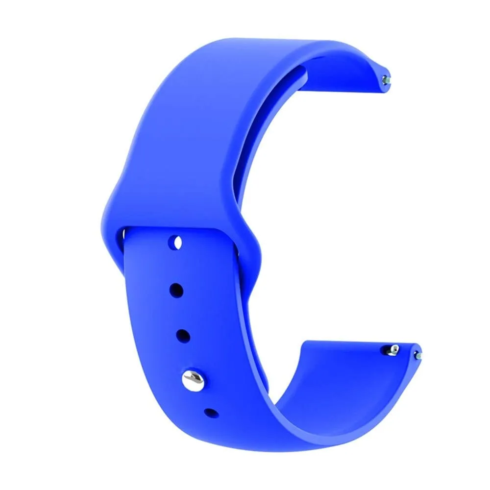 Silicone Button Style Watch Straps Compatible with Samsung Galaxy Fit 3