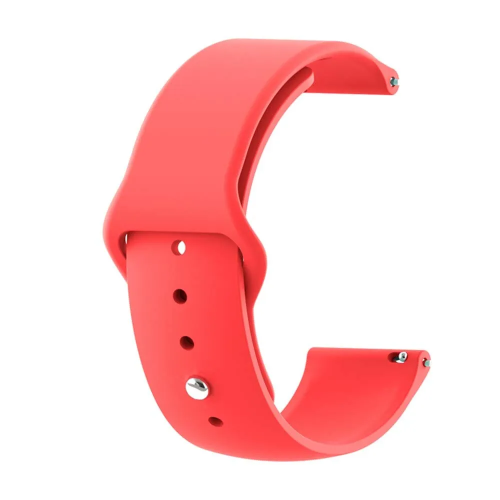 Silicone Button Style Watch Straps Compatible with Samsung Galaxy Fit 3