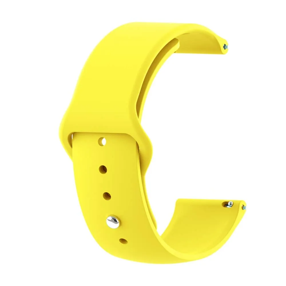 Silicone Button Style Watch Straps Compatible with Samsung Galaxy Fit 3