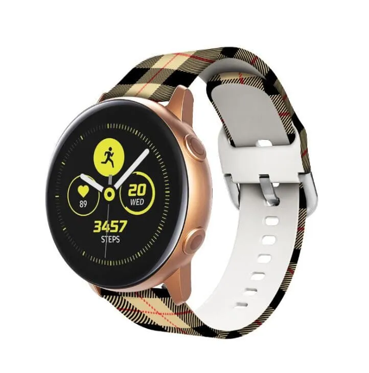 Silicone Pattern Watch Straps compatible with the Amazfit 20mm Range