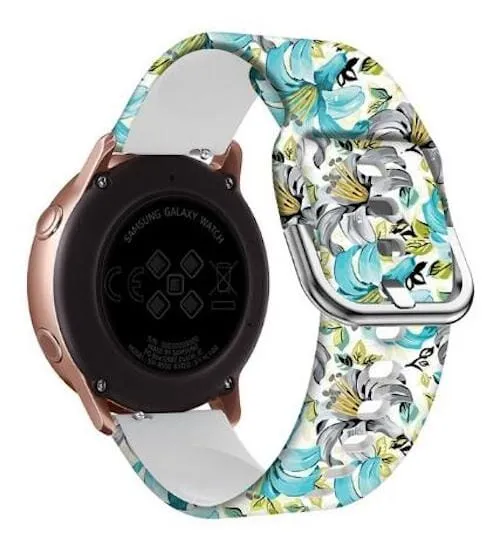 Silicone Pattern Watch Straps compatible with the Fossil Hybrid Range