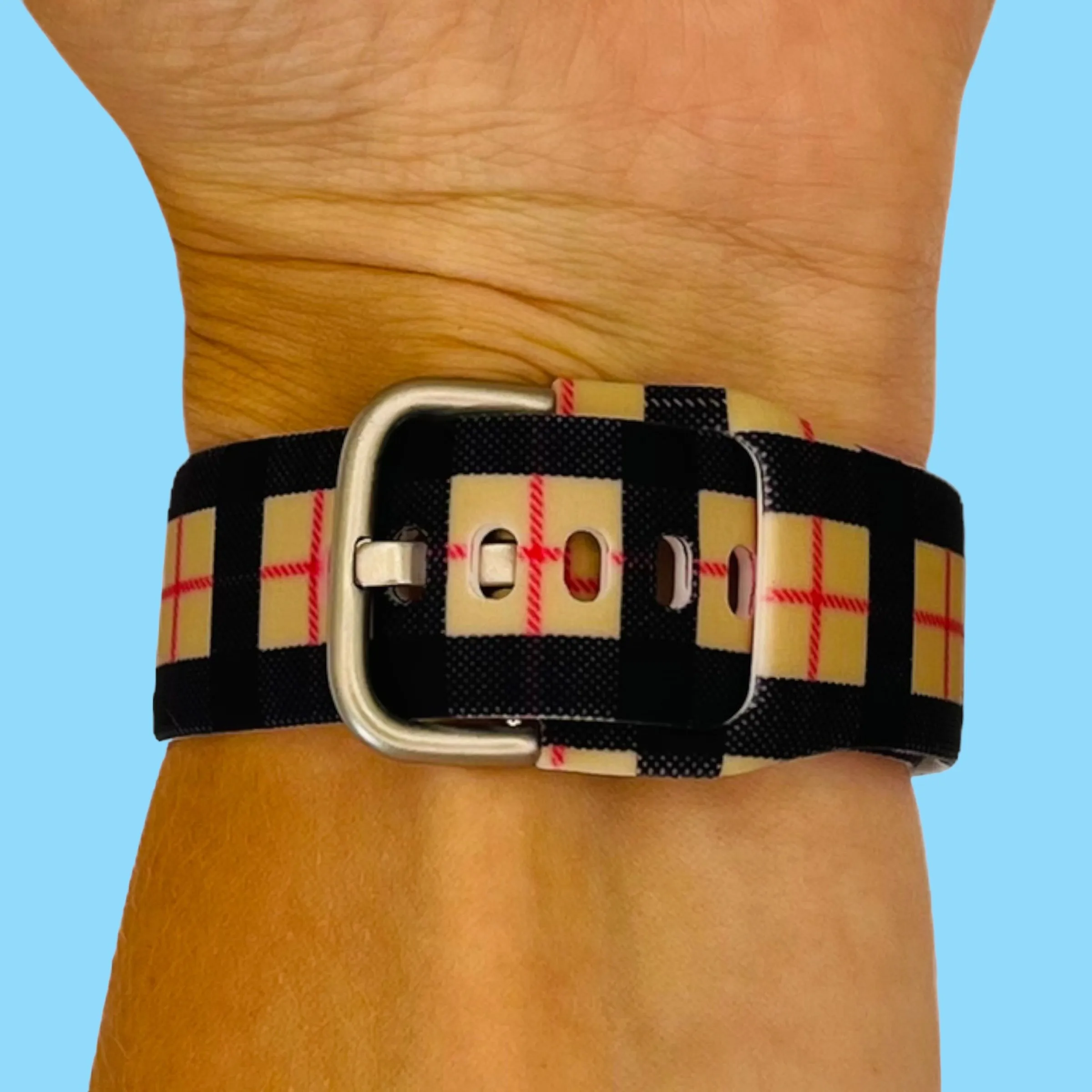 Silicone Pattern Watch Straps compatible with the Garmin Forerunner 245